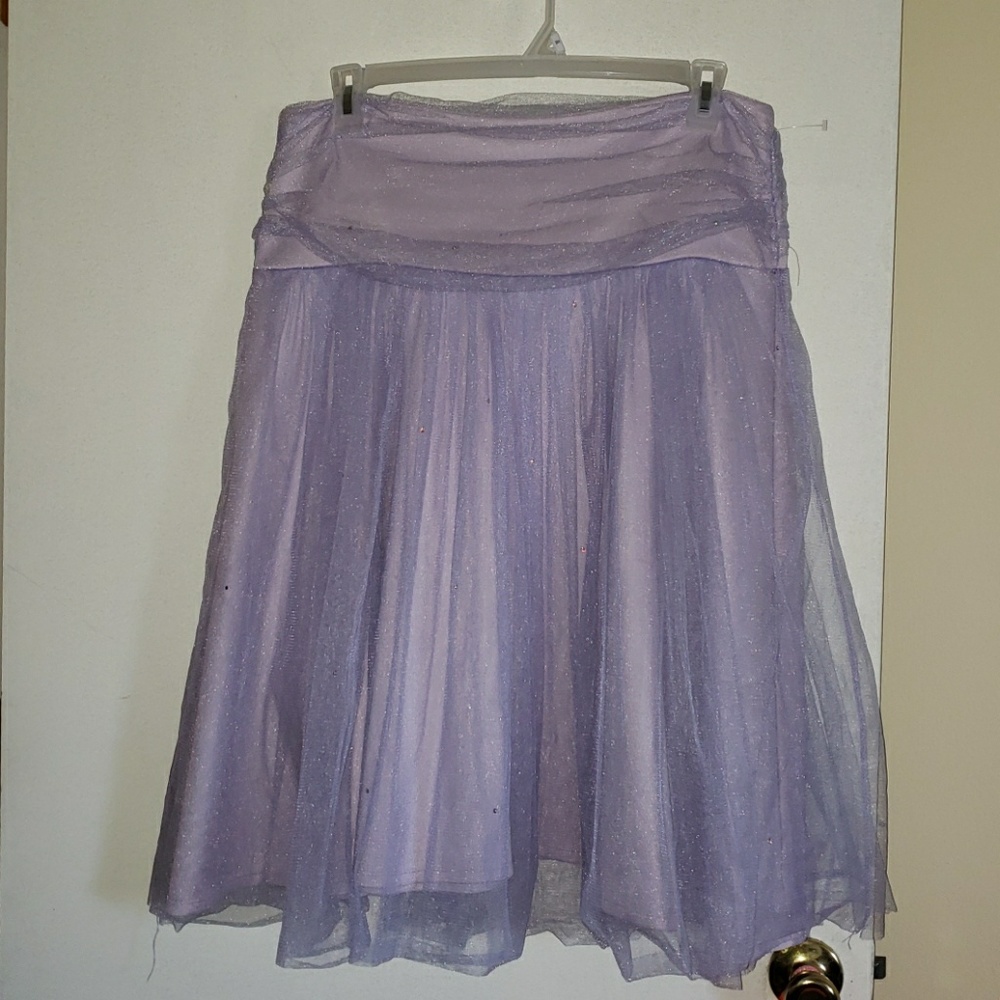 plus size Lilac tulle skirt